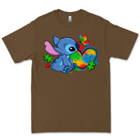 Cacao autism stitch heart Premium Tee - Zillion Design Studio
