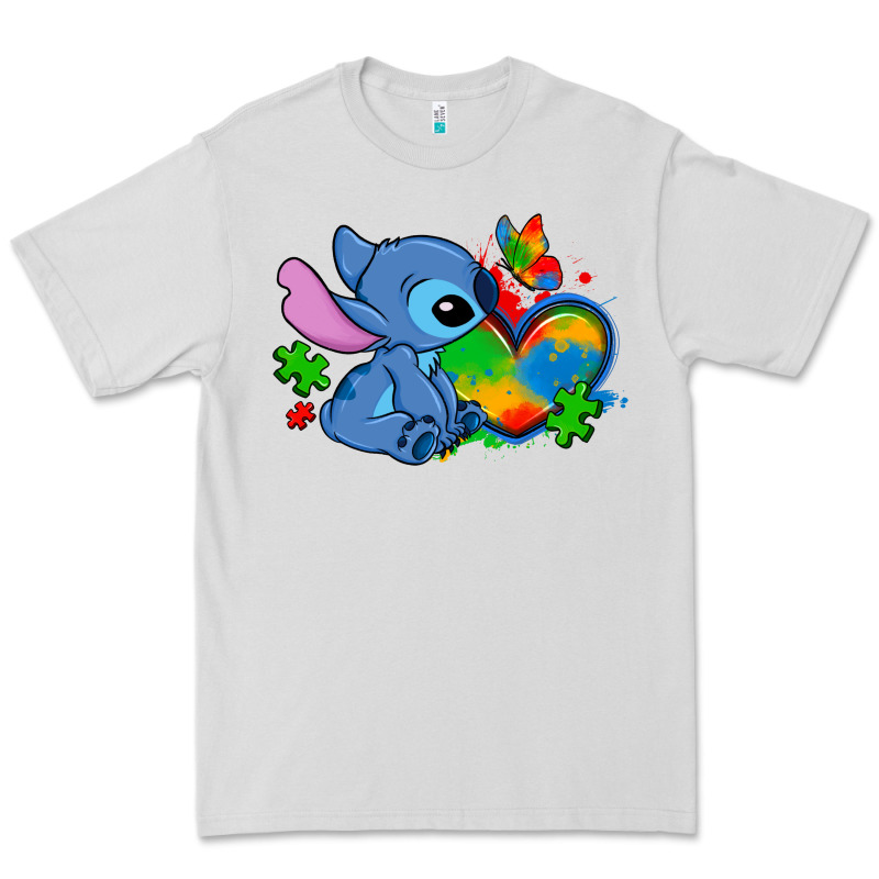 Autism Stitch Heart Premium Tee by Zillion Design Studio | Teevron