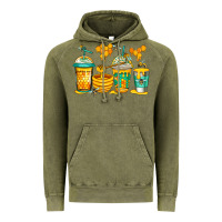 Vintage Olive bumble bee honey coffee Vintage Hoodie - Jasminsmagicworld