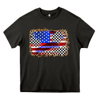 Asphalt race american flag Heavy Core Tee - Zillion Design Studio