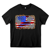 Black race american flag Heavy Core Tee - Zillion Design Studio