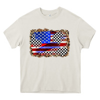 Race American Flag Heavy Core Tee | Teevron