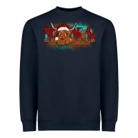 Christmas Nana Highland Cow Heavyweight Sweatshirt | Teevron