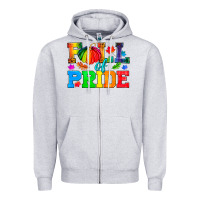 Heather Grey Fall Of Pride Zipper Hoodie - BundleAndBundleShop