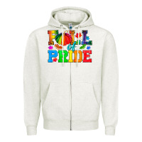 Oatmeal Heather Fall Of Pride Zipper Hoodie - BundleAndBundleShop