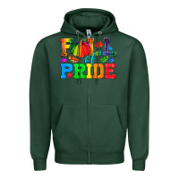 Sports Green Fall Of Pride Zipper Hoodie - BundleAndBundleShop