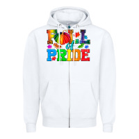 White Fall Of Pride Zipper Hoodie - BundleAndBundleShop