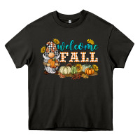 Asphalt welcome fall gnome Heavy Core Tee - BarkalooDesign