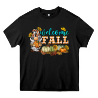Black welcome fall gnome Heavy Core Tee - BarkalooDesign