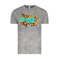 Cloud Rock glitter leopard turquoise patch Vintage Tee - AdoDesignShop