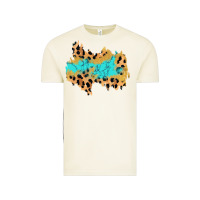 Vintage Arctic glitter leopard turquoise patch Vintage Tee - AdoDesignShop