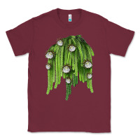 Burgundy Selenicereus Cactus Classic Tee - LillyAllenDesigns