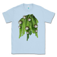 Dusty Blue Selenicereus Cactus Classic Tee - LillyAllenDesigns