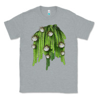 Heather Grey Selenicereus Cactus Classic Tee - LillyAllenDesigns