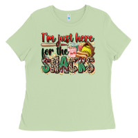 Matcha i'm just here for the snacks softball Ladies Tee - Zillion Design Studio