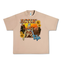 Burro actinup with cowgirl Urban Heavy Tee - NancyCooperArtShop