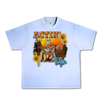 Grape Ice actinup with cowgirl Urban Heavy Tee - NancyCooperArtShop