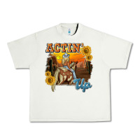Pistachio actinup with cowgirl Urban Heavy Tee - NancyCooperArtShop