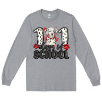 Heather Grey 101 days of school Long Sleeve Tee - MaliasSmallBusiness