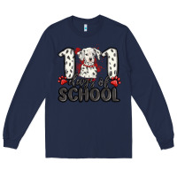 Navy 101 days of school Long Sleeve Tee - MaliasSmallBusiness