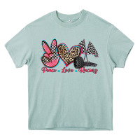 Arona peace love racing Heavy Core Tee - Zillion Design Studio
