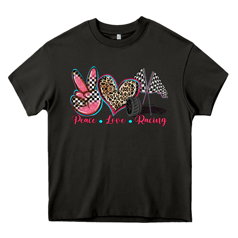 Peace Love Racing Heavy Core Tee by Zillion Design Studio | Teevron
