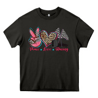 Asphalt peace love racing Heavy Core Tee - Zillion Design Studio