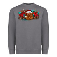Storm christmas mom highland cow Heavyweight Sweatshirt - BarkalooDesign