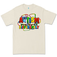 Autism Stitch Seeing The World Differently Premium Tee | Teevron