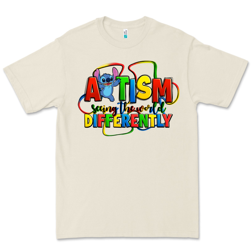 Autism Stitch Seeing The World Differently Premium Tee by Zillion Design Studio | Teevron