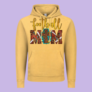 Football Mom Vintage Hoodie Designed By Jahusdesignshop