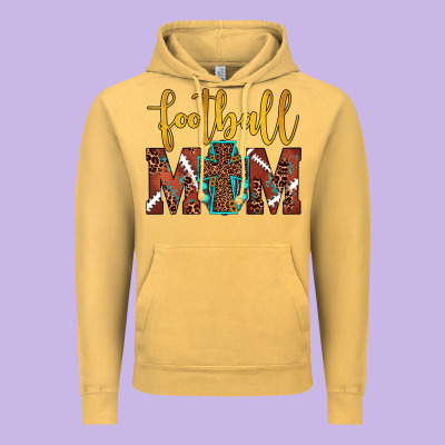 Football Mom Vintage Hoodie Designed By Jahusdesignshop