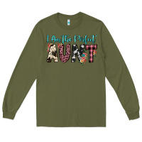 Army Green i am perfect aunt Long Sleeve Tee - JahusDesignShop