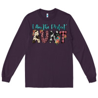 Plum i am perfect aunt Long Sleeve Tee - JahusDesignShop