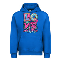 Cobalt love vibes Urban Hoodie - OliviaCreatesArt