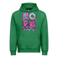 Emerald love vibes Urban Hoodie - OliviaCreatesArt