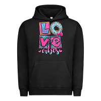 Pigment Black love vibes Urban Hoodie - OliviaCreatesArt