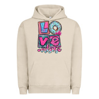 Pigment French Oak love vibes Urban Hoodie - OliviaCreatesArt