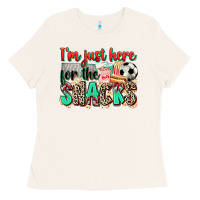 Bone i'm just here for the snacks soccer Ladies Tee - Zillion Design Studio