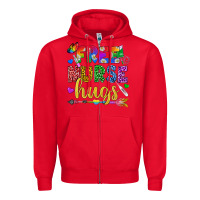 Free Nurse Hugs Pride Lgbtq+ Zipper Hoodie | Teevron