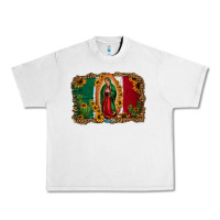 Lunar Rock our lady of Guadalupe Mexican flag background Urban Heavy Tee - Jasminsmagicworld