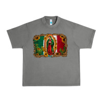Tornado our lady of Guadalupe Mexican flag background Urban Heavy Tee - Jasminsmagicworld