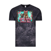 Cloud Black mama bear sees all Vintage Tee - Artiststas