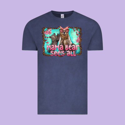 Mama Bear Sees All Vintage Tee Designed By Artiststas