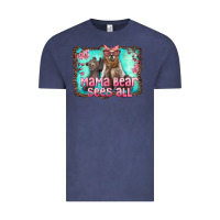 Vintage Denim mama bear sees all Vintage Tee - Artiststas