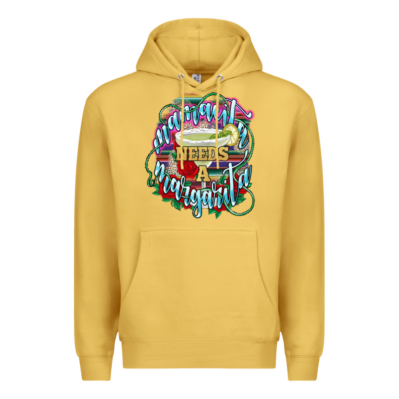 Mamacita Needs A Margarita Premium Hoodie by NancyCooperArtShop | Teevron