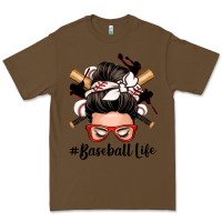 Cacao baseball life messy bun Premium Tee - Zillion Design Studio