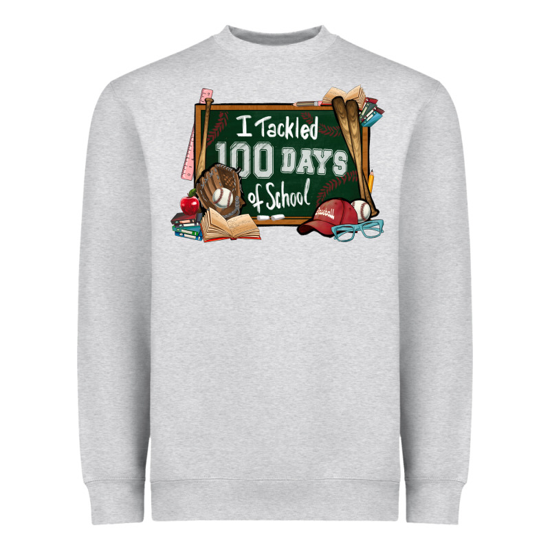 I Tacked 100 Days School Baseball Heavyweight Sweatshirt by NancyCooperArtShop | Teevron