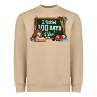 Mushroom I tacked 100 days school Baseball Heavyweight Sweatshirt - NancyCooperArtShop