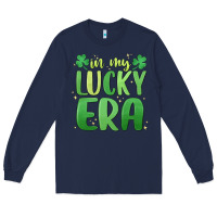 Navy in my lucky era st. patrick's day Long Sleeve Tee - MaliasSmallBusiness